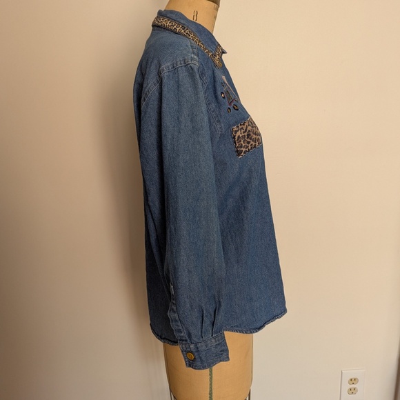 80's Jean Button Down - Picture 3 of 7